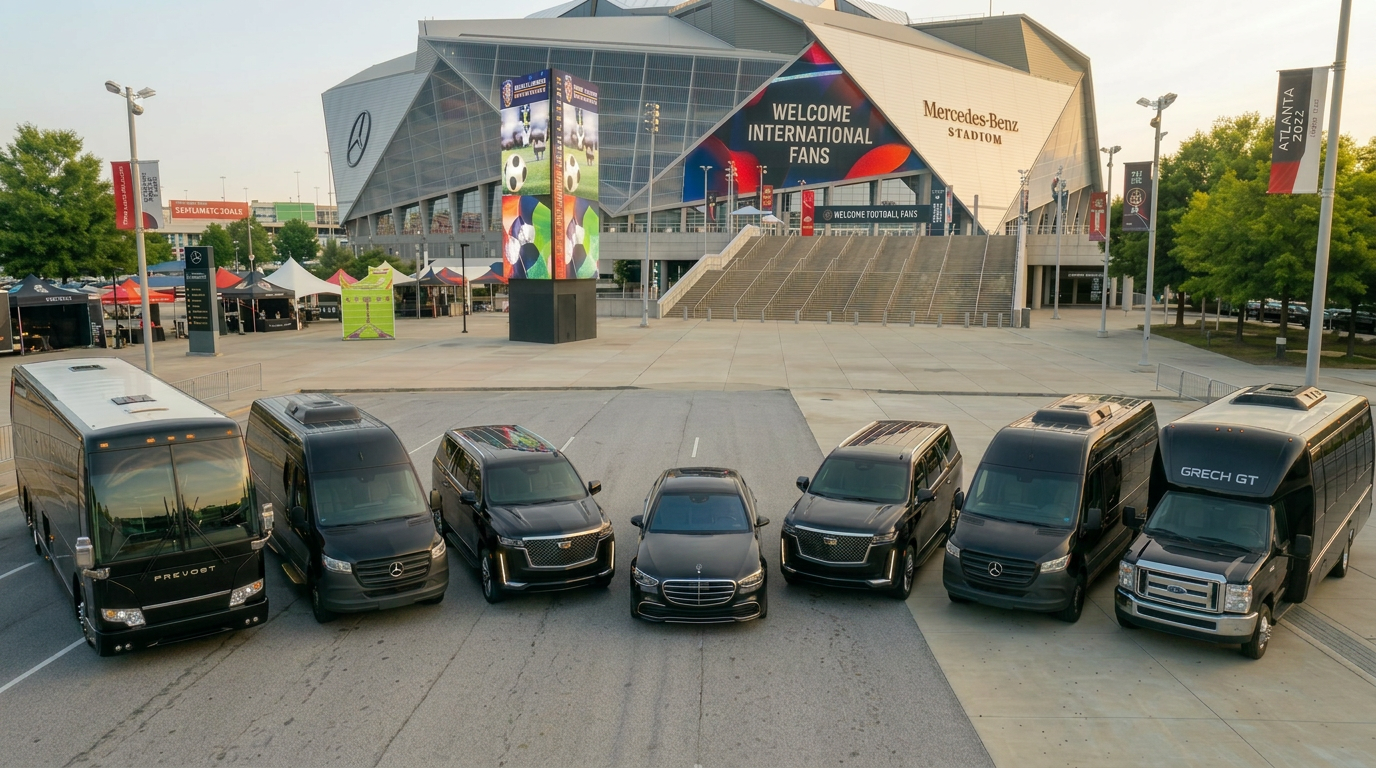 The Sprinter Concierge fleet — chauffeur-driven luxury vehicles